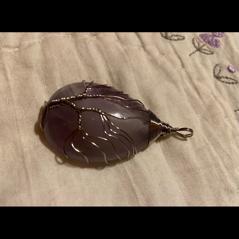 Amethyst Tree of Life Pendant - Picture 3 of 6